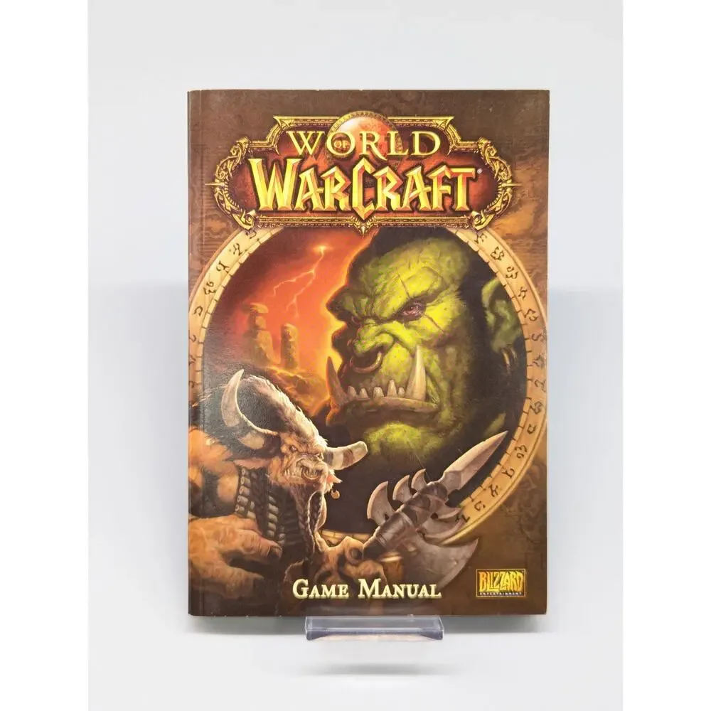 World of Warcraft Windows Mac, 2004 5 Disc Set PC Video Game Complete Manual